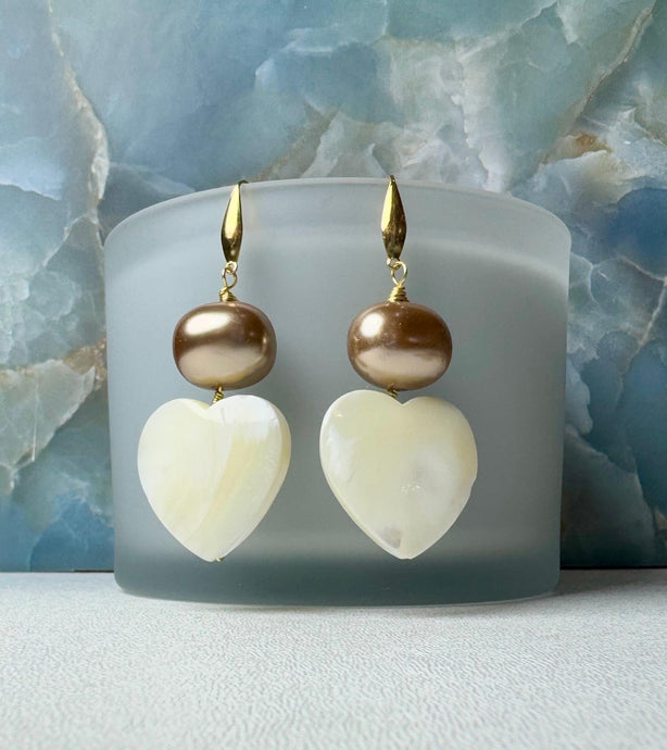 cream-colored Turkish stone earrings