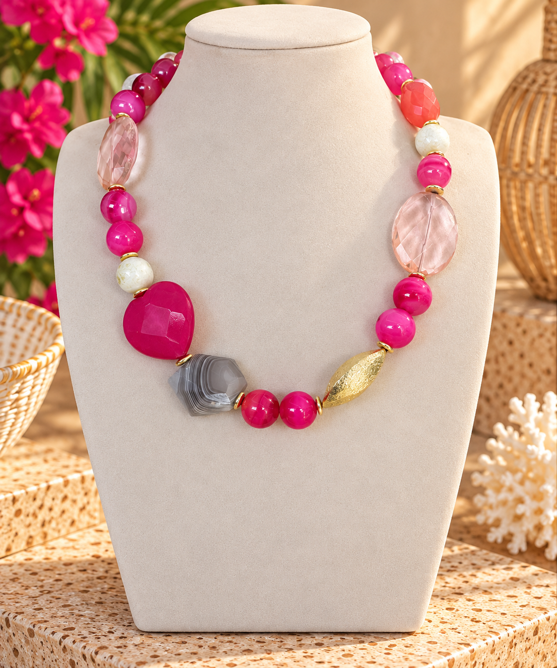 Pink Crush Statement Necklace