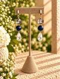 Midnight Crystal Drop Earrings