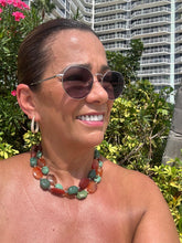 Load image into Gallery viewer, necklace with multicolored Turkish crystal stones
