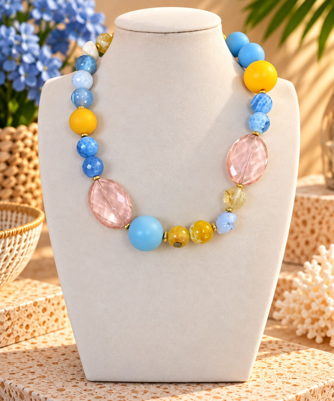 Sunshine & Sky Statement Necklace