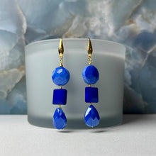Load image into Gallery viewer, blue Turkish stone earrings