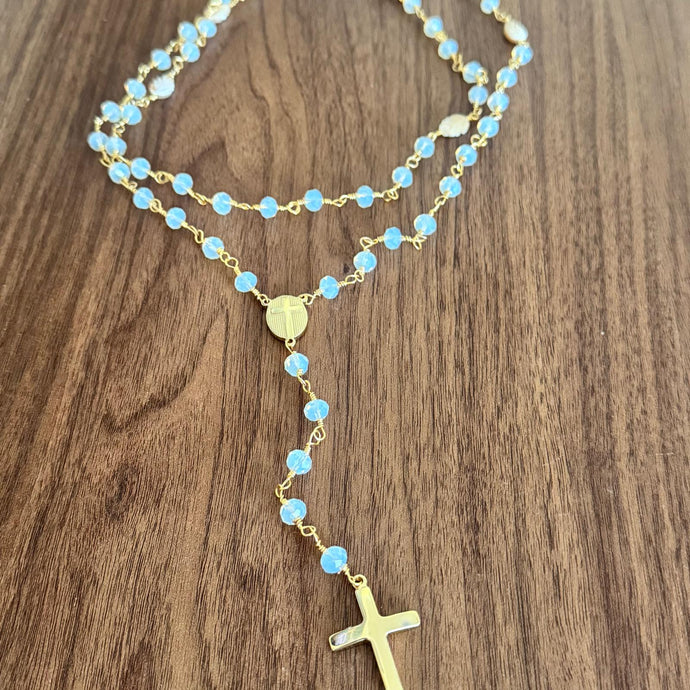rosary with blue Turkish stones