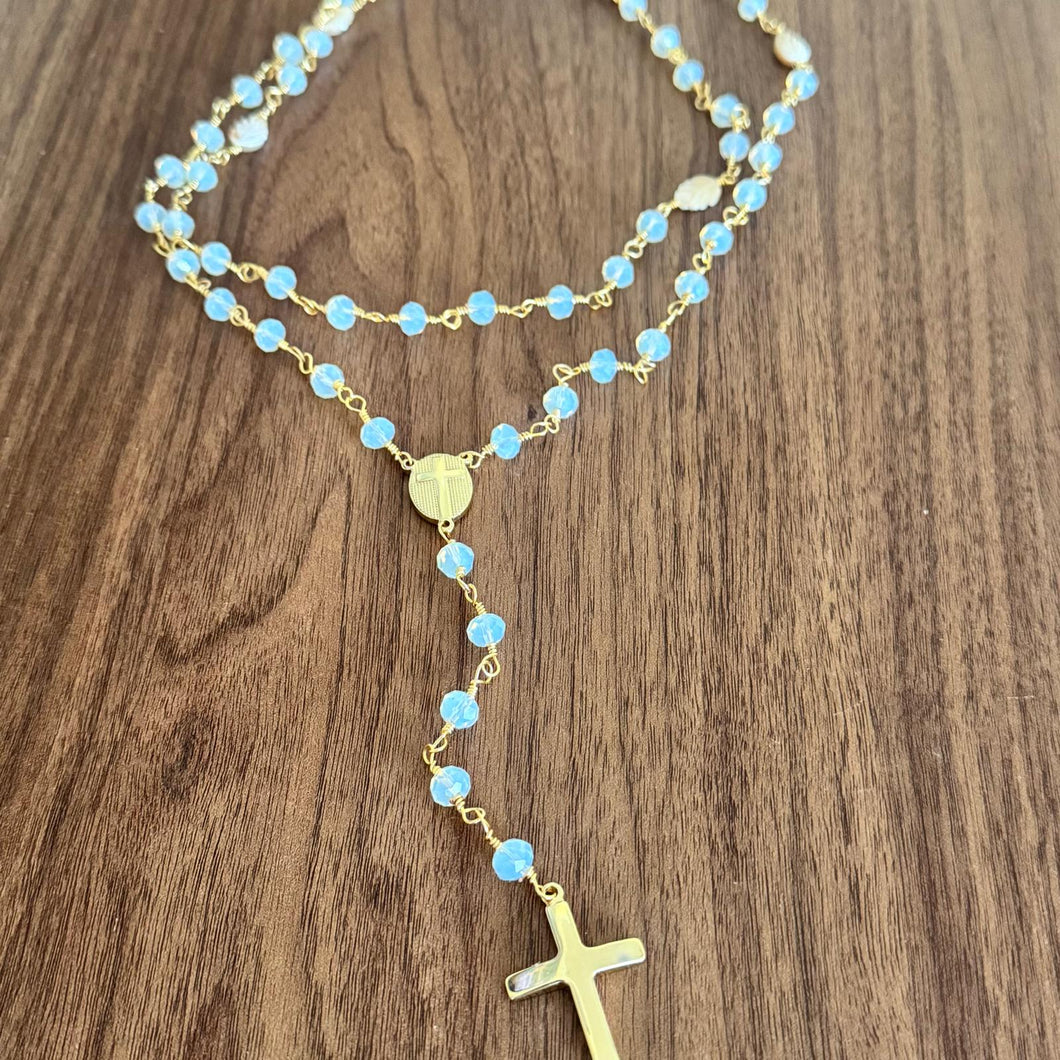 rosary with blue Turkish stones