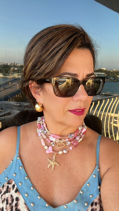 Pink Starfish Necklaces