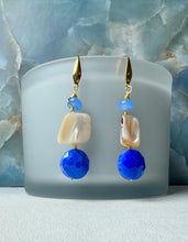 Load image into Gallery viewer, blue Turkish stone earrings