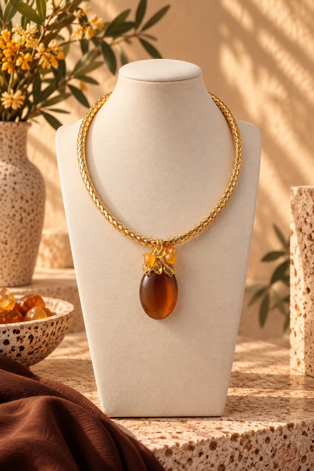 Golden Amber Necklace