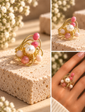 Blushing Pearl Statement Ring
