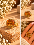 Golden Amber Glow Ring