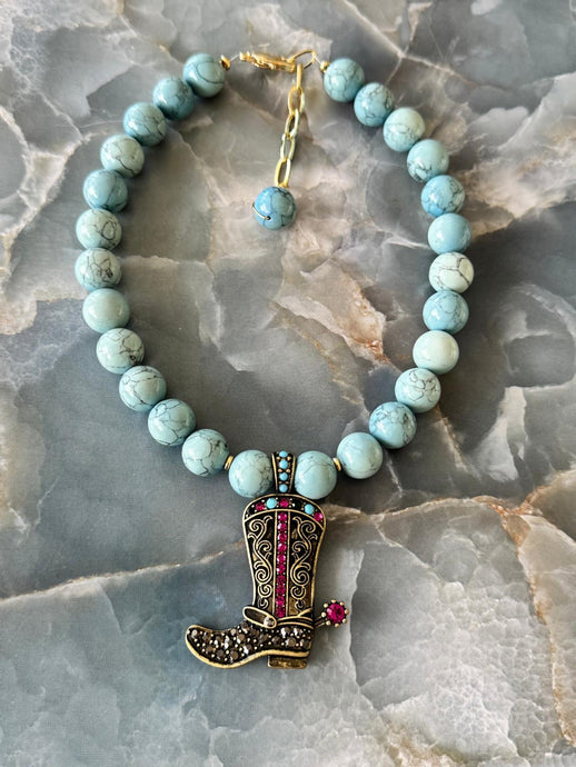 necklace with Turkish stones