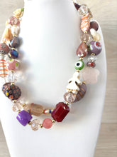 Load image into Gallery viewer, Necklace with colorful crystal stones