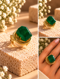 Emerald Essence Statement Ring