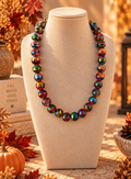Autumn Kaleidoscope Beaded Necklace