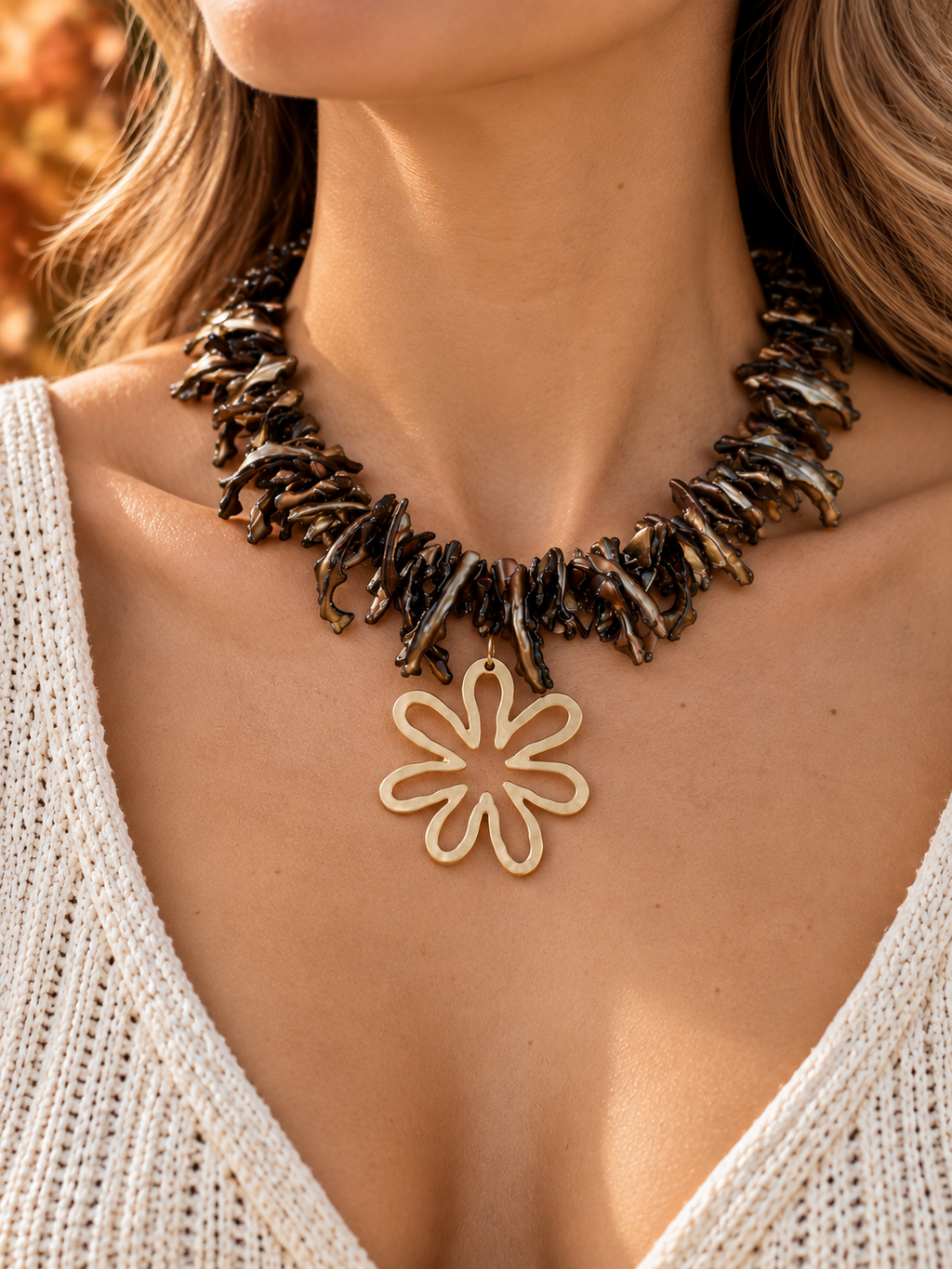 Autumn Bloom Statement Necklace
