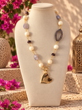 Golden Love Long Necklace