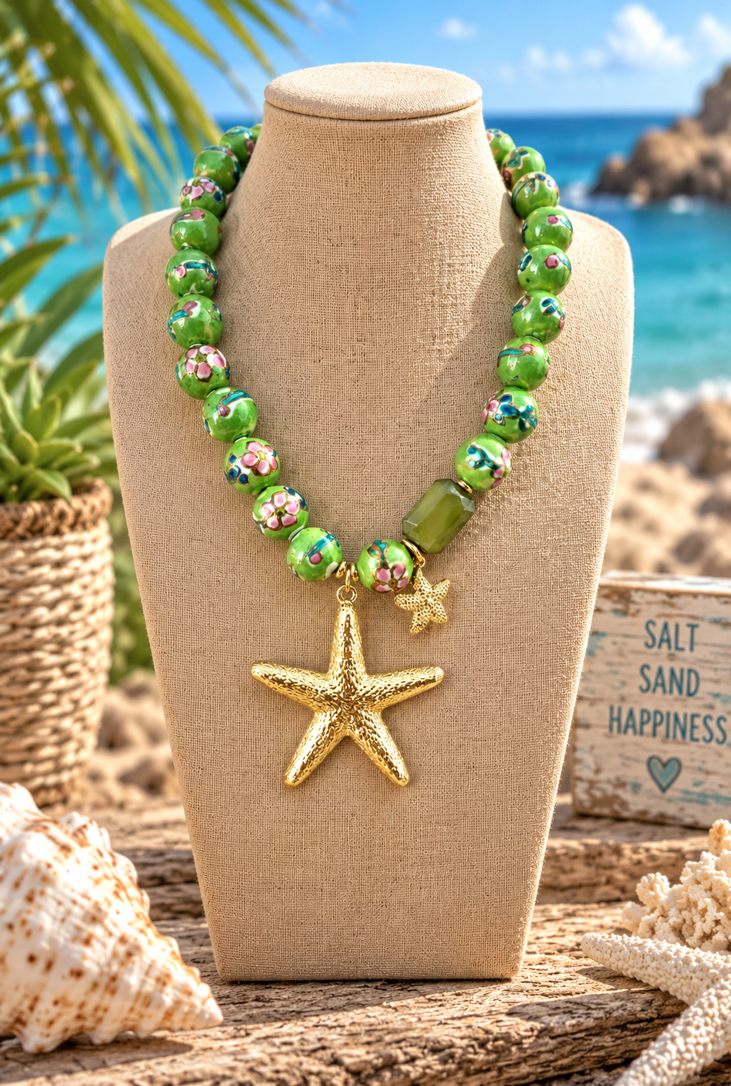 Tropical Starfish Statement Necklace