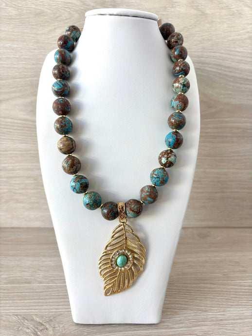 Necklace of stones, exotic, Turkish