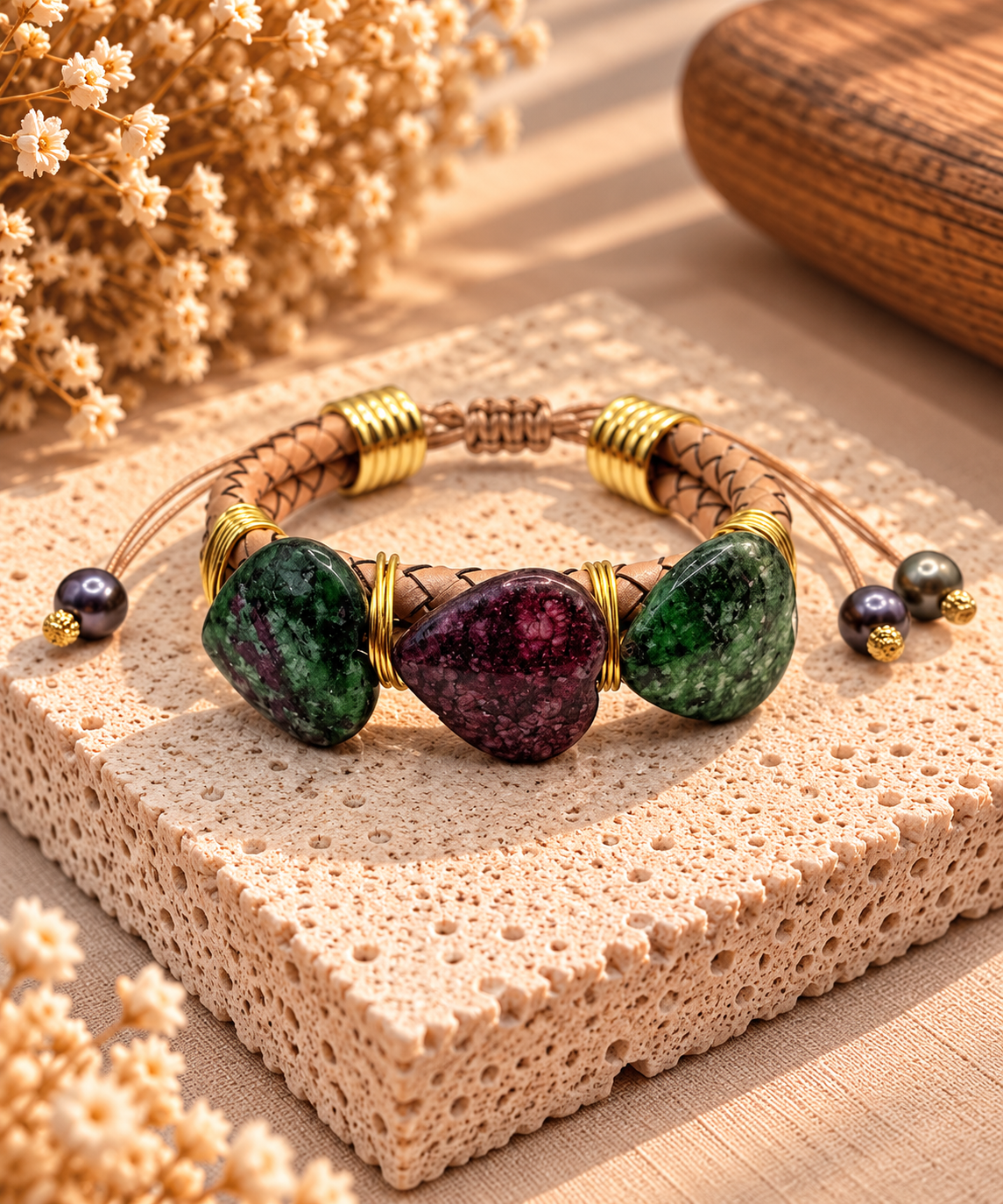 Forest Berry Stone Bracelet