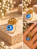Blue Aura Evil Eye Ring