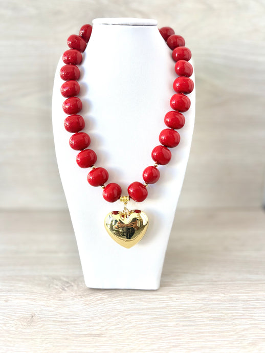 colorful crystal stone and seashell necklace