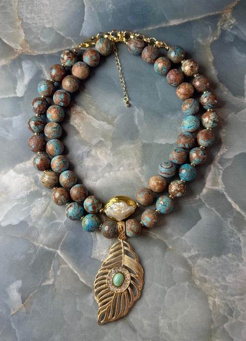 necklace with Turkish stones