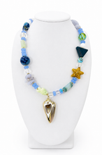 Load image into Gallery viewer, Necklace with blue crystal stones