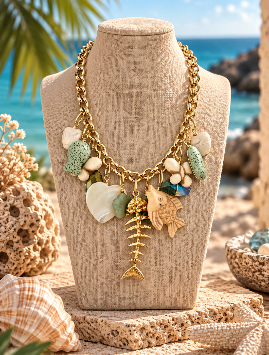 Treasures of the Sea Charm Necklace