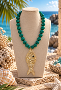 Emerald Tide Statement Necklace