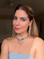 Spring Dragonfly Choker Necklace