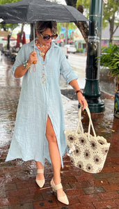 Linen Dress Blouse (one size)