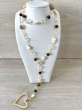 Load image into Gallery viewer, Long necklace with crystal stone