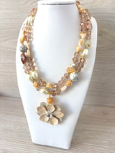 Load image into Gallery viewer, colorful necklace of Turkish stones and autumn leaves