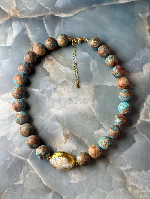 necklace with Turkish stones