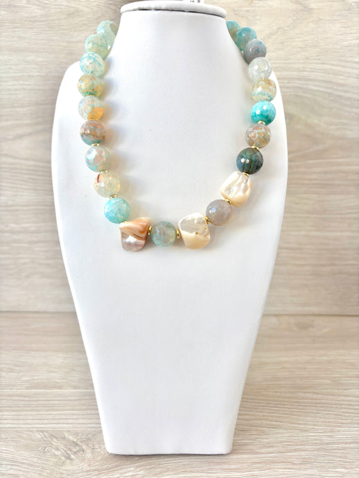 Necklace with colored Turkish stones