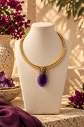 Golden Amethyst Necklace