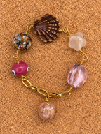 Spring Blossom 3-Piece Jewelry Set – Handmade Choker, Bracelet & Removable Pendant