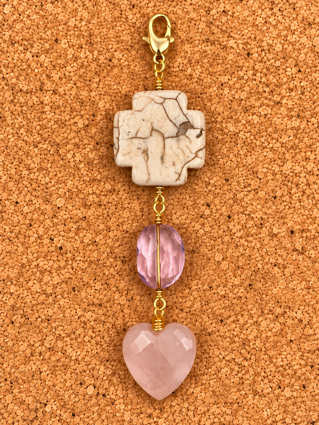 Spring Blossom 3-Piece Jewelry Set – Handmade Choker, Bracelet & Removable Pendant
