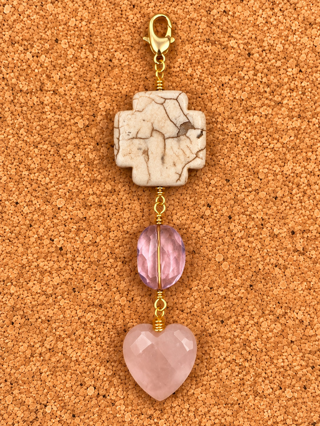 Spring Blossom 3-Piece Jewelry Set – Handmade Choker, Bracelet & Removable Pendant