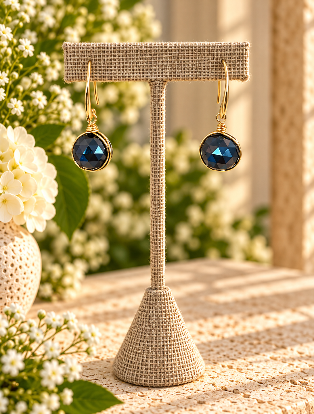 Midnight Blue Elegance Earrings