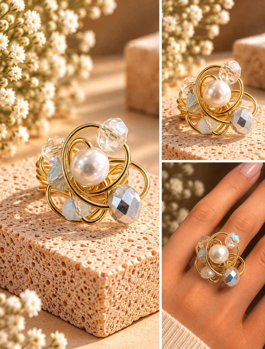 Pearl Radiance Statement Ring
