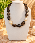 Smoky Elegance Statement Necklace