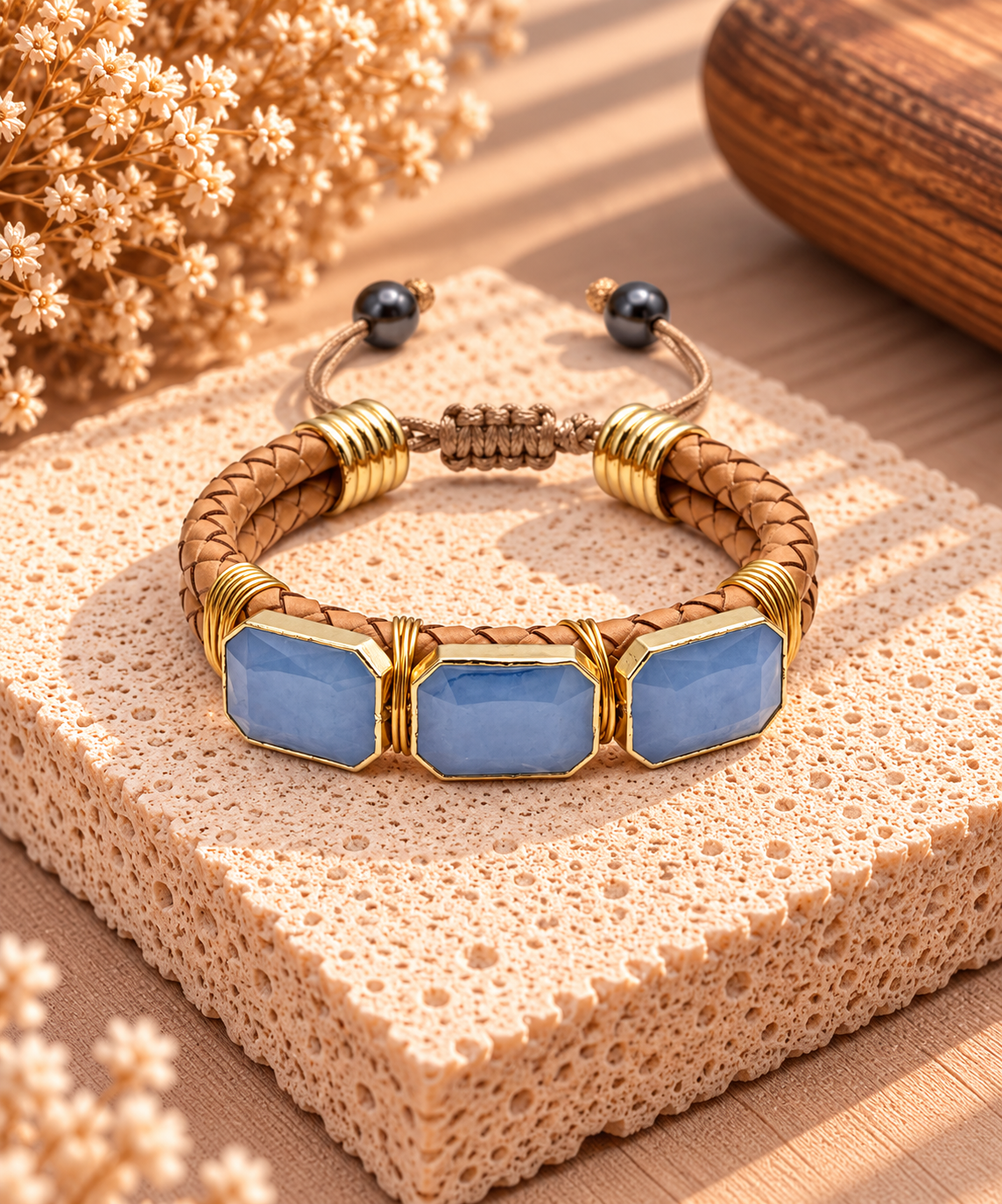 Blue Stone Trio Bracelet