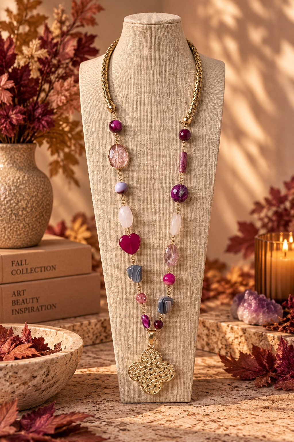 Autumn Jewel Long Necklace