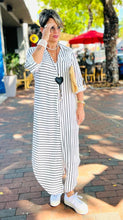 Load image into Gallery viewer, Stripes Maxi Blouse